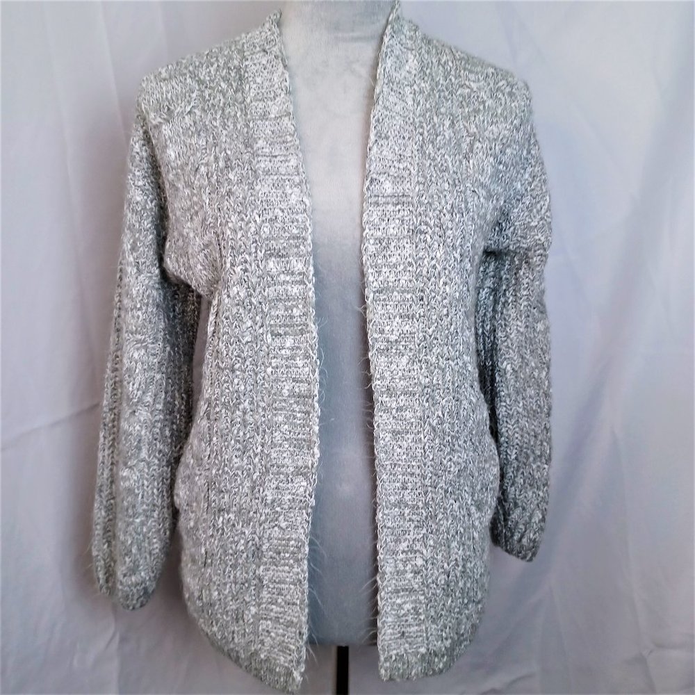 Abercrombie & Fitch Gray Open Cardigan Sweater